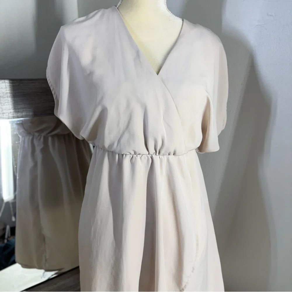 H&M Cream Dolman Sleeve V-Neck Sundress